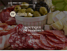 Tablet Screenshot of boutiquedefiambres.com